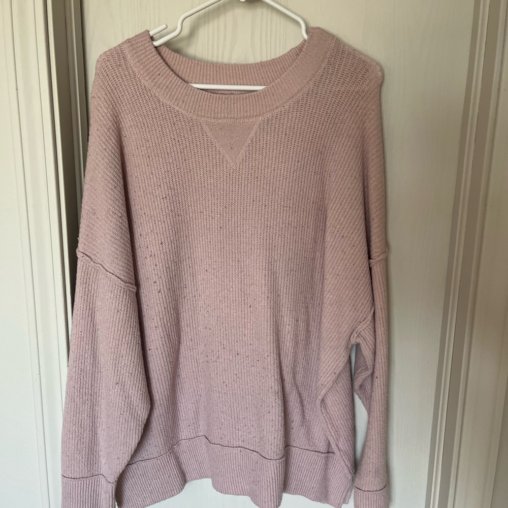 Pink oversized sweater!